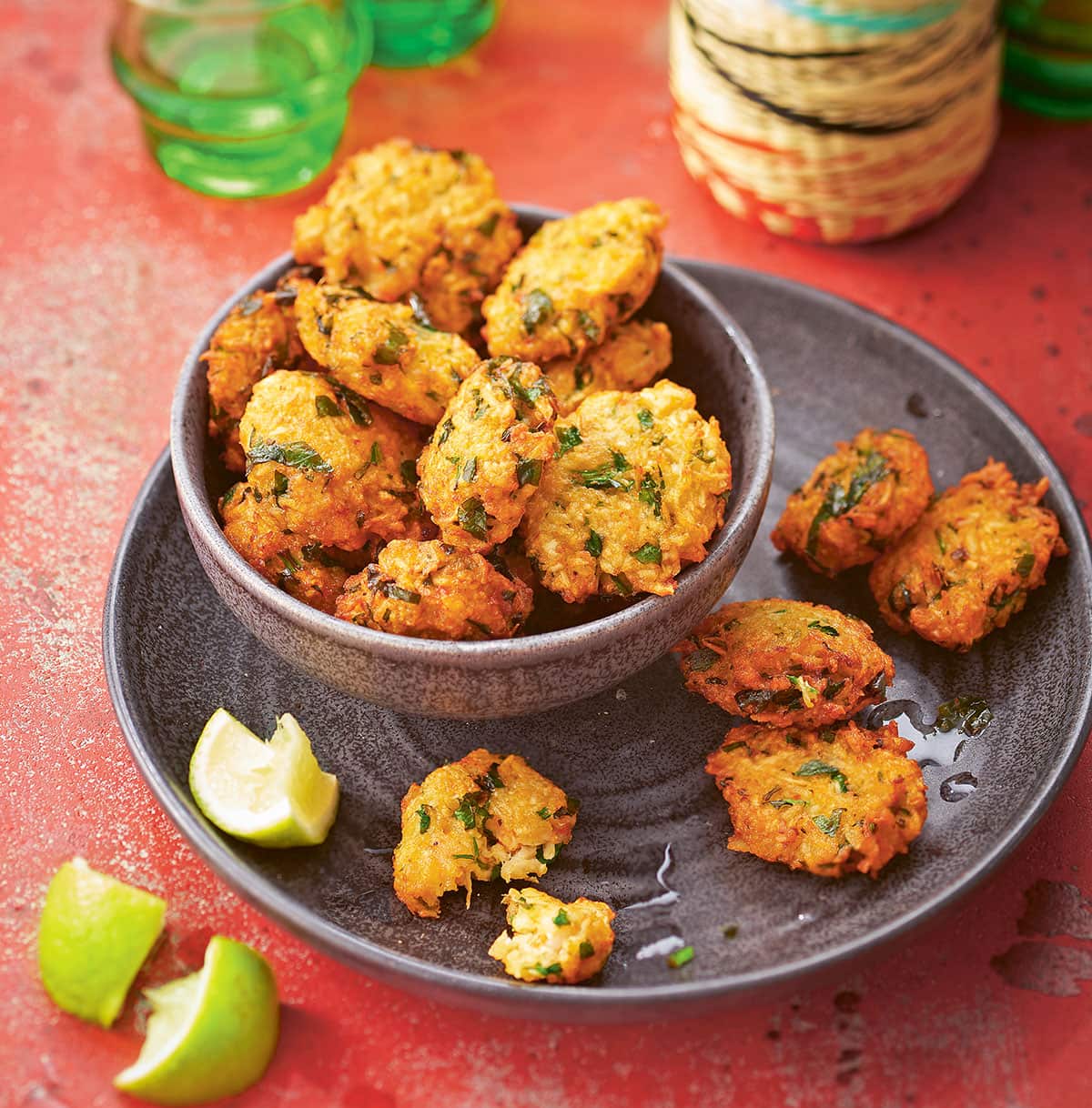 Cassava and prawn fritters from Saka Saka