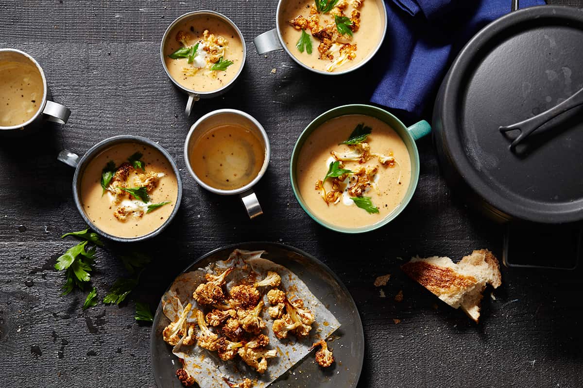 Middle Eastern-spiced cauliflower soup