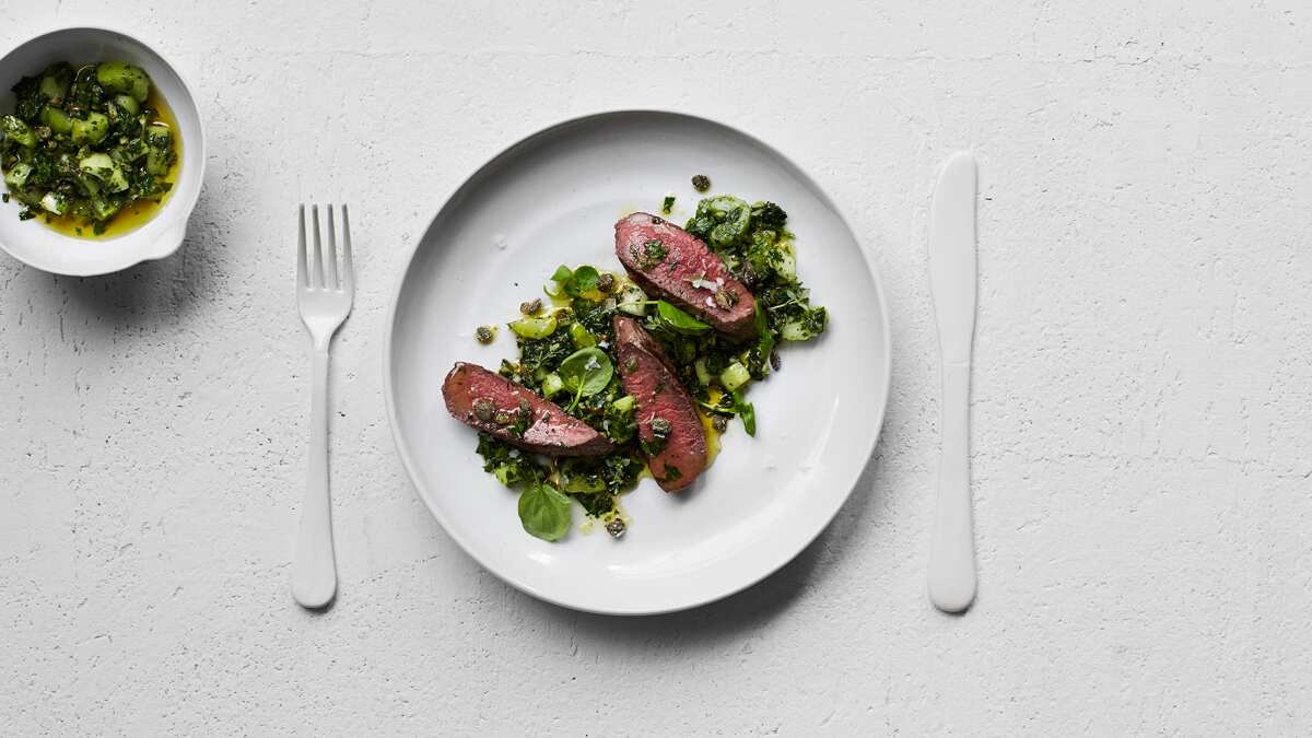 Lamb with slasa verde