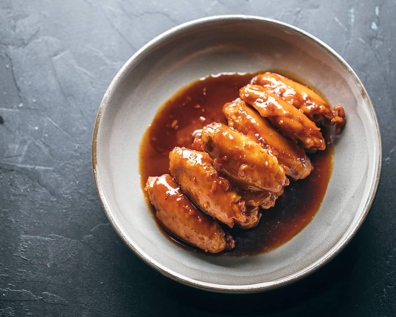 Cha sui chicken wings