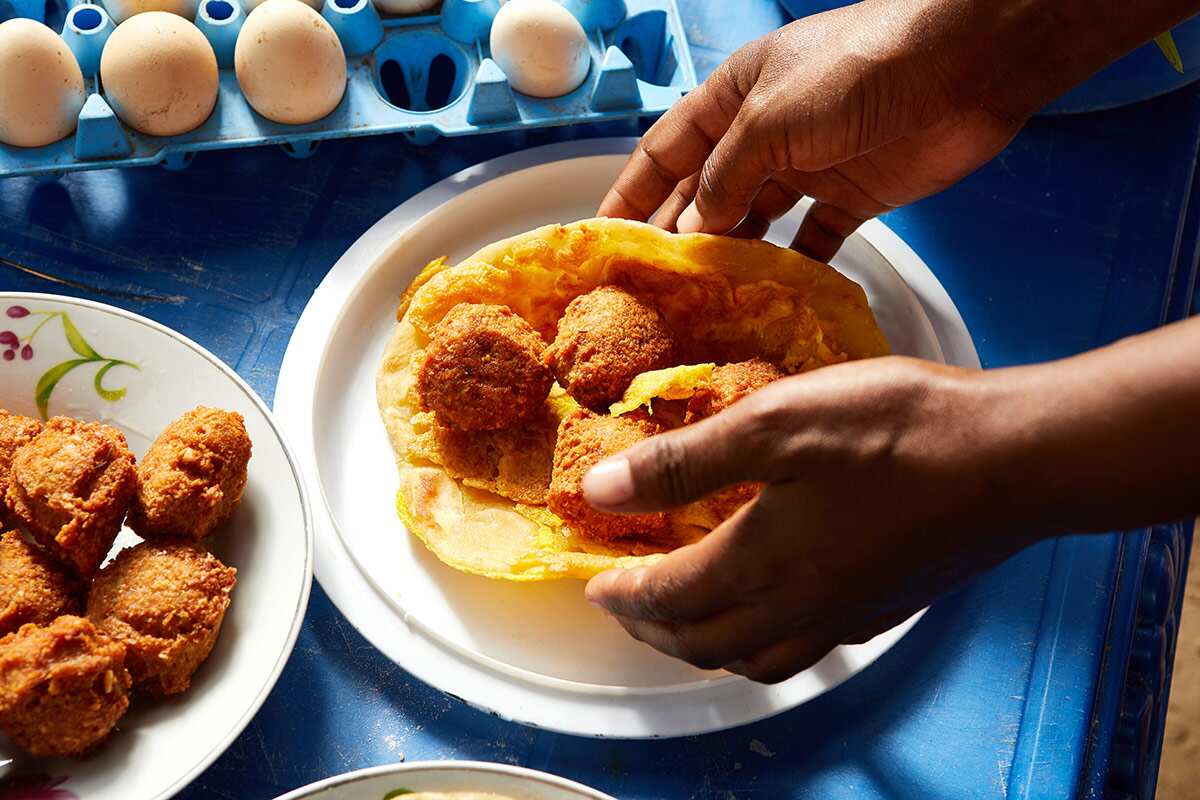 Fried cowpea balls fritter