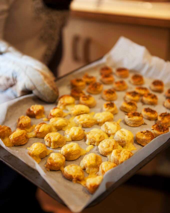 Cheese and caraway pastry