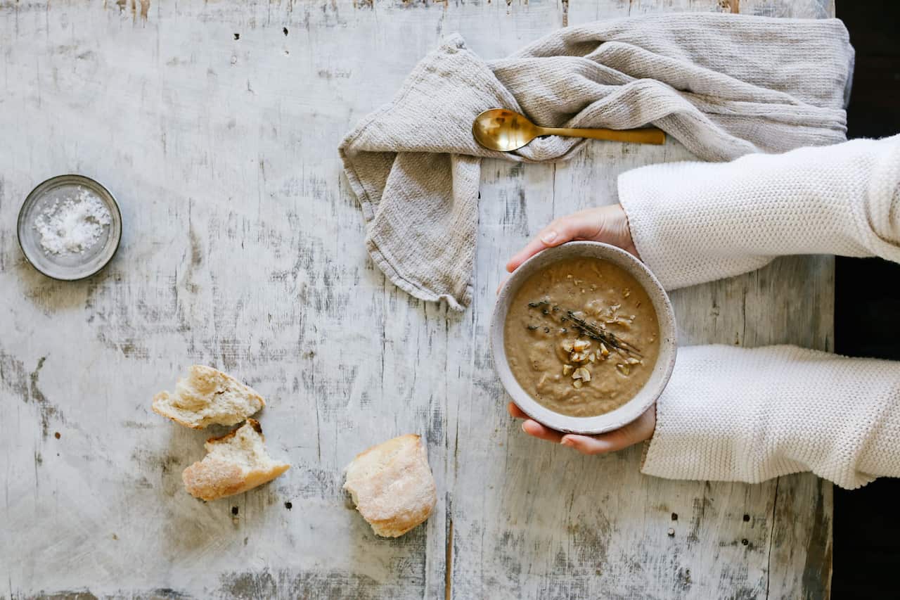 Roasted chestnut and fennel soup