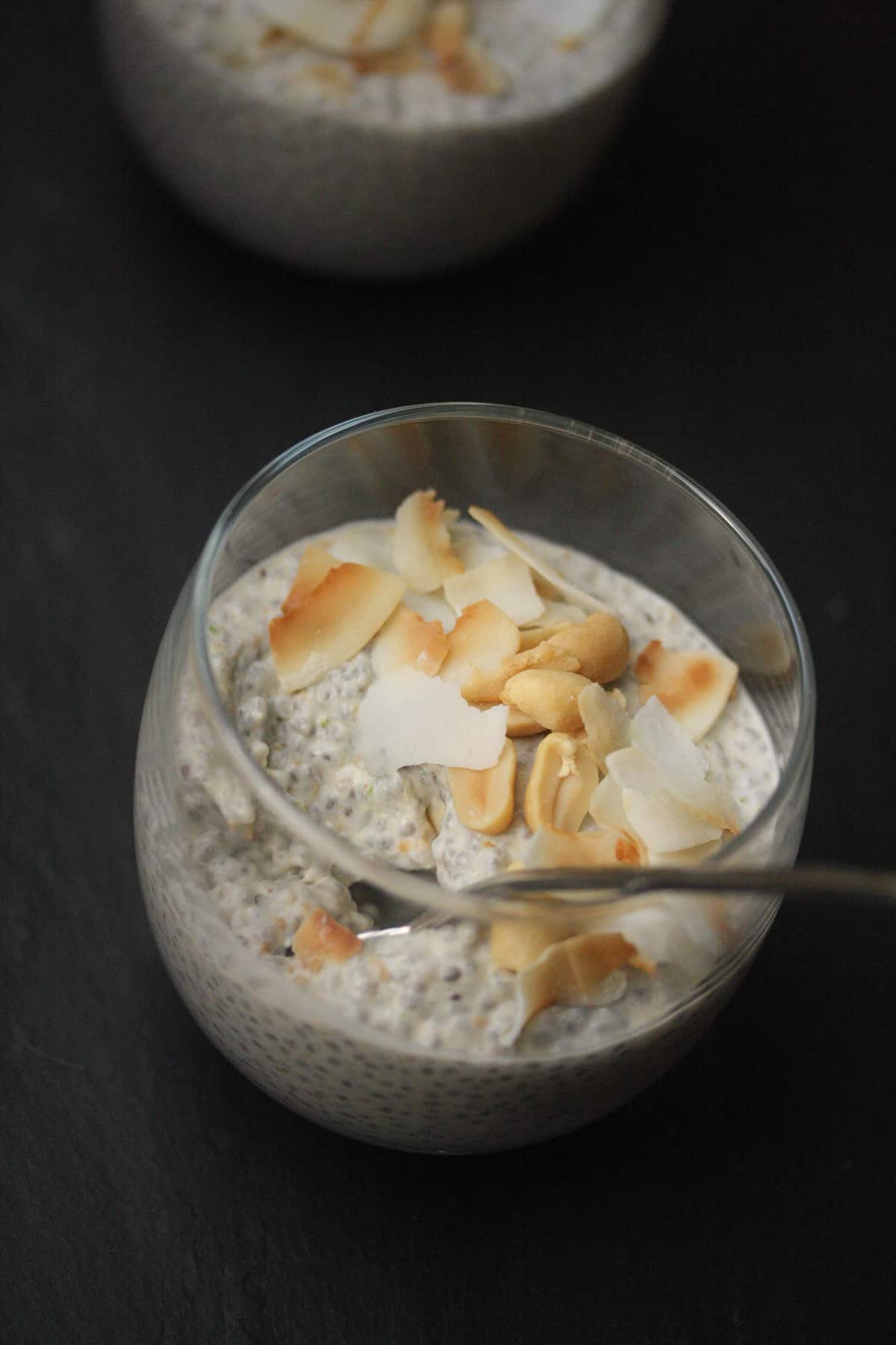 Thai peanut chia pudding