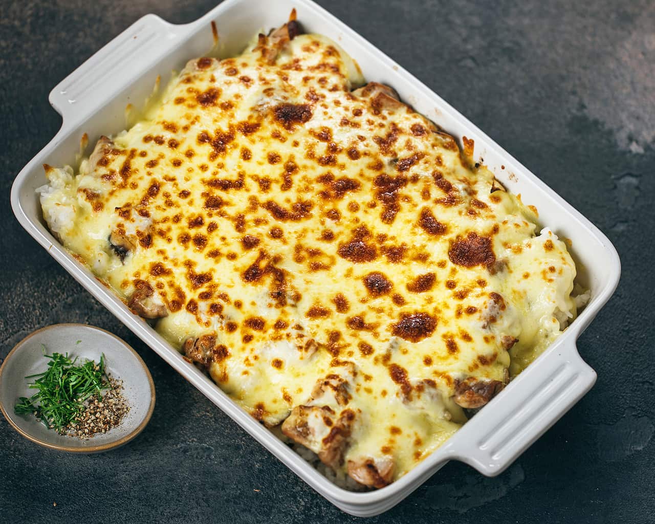 Chicken and mushroom doria