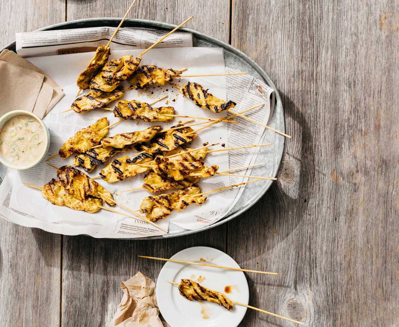 Dutch West Indian kebabs (boka dushi)