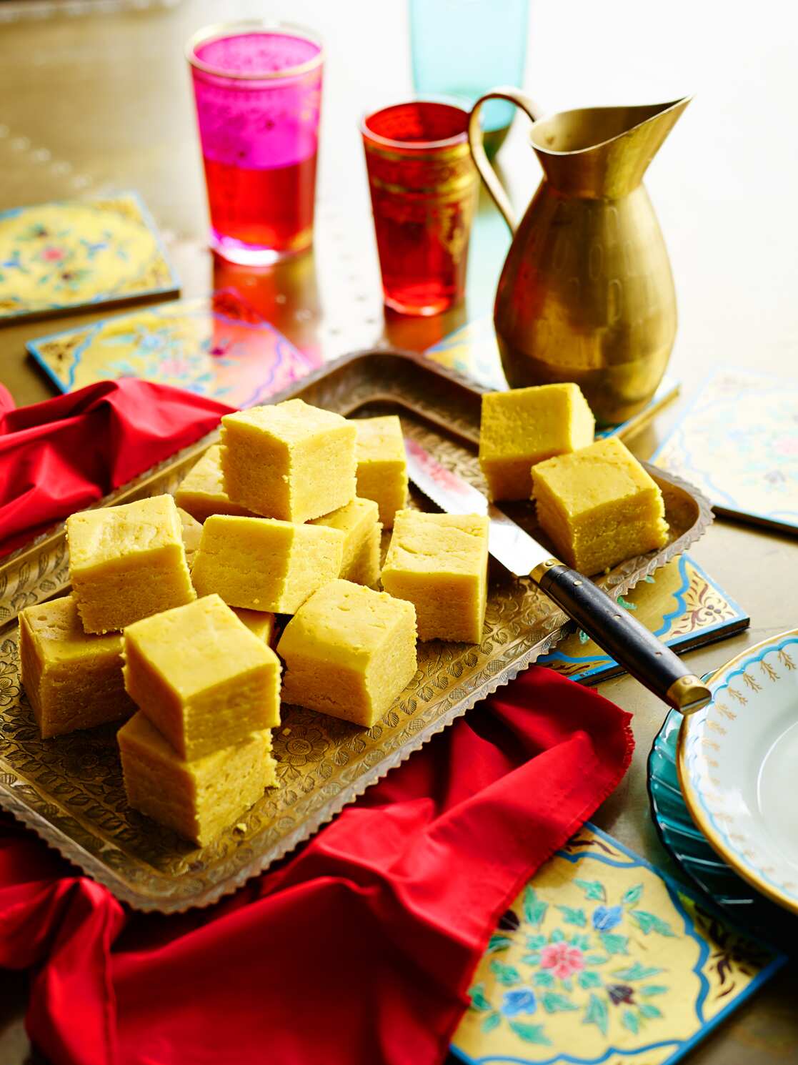 Chickpea fudge (besan ki burfi)