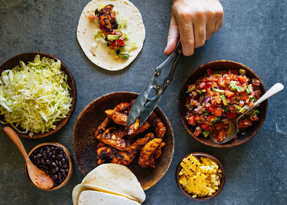 Chipotle chicken burritos