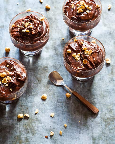 Chocolate and frangelico custard 