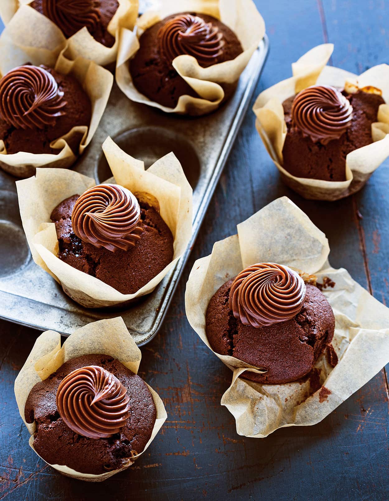 Chocolate cupcakes by Kirsten Tibballs