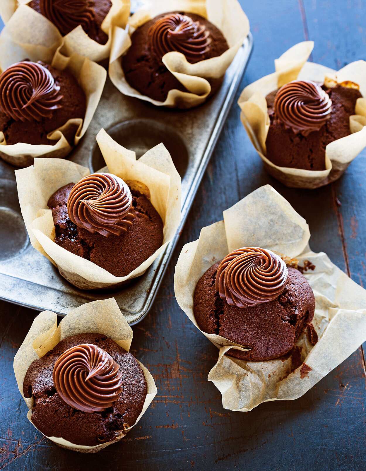 Chocolate cupcakes by Kirsten Tibballs