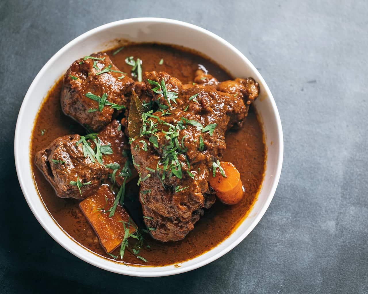 Chocolate kangaroo tail stew