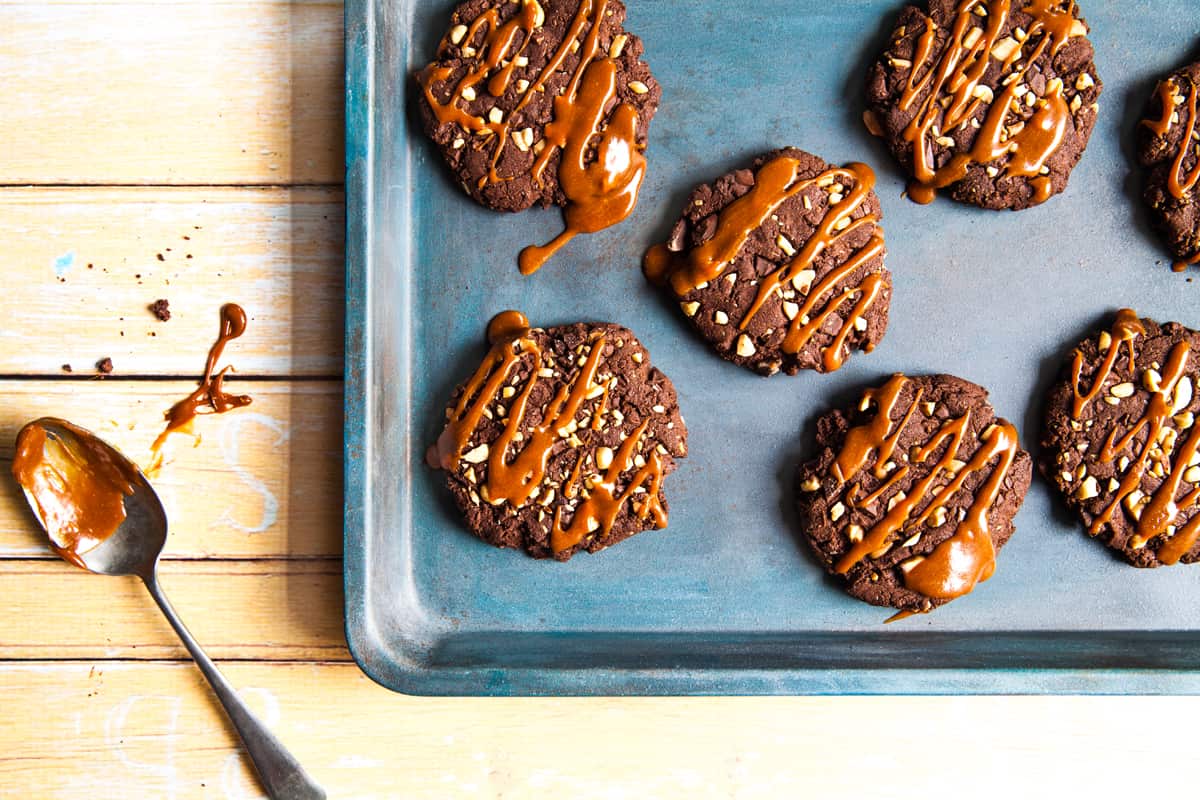 Chocolate peanut butter cookies