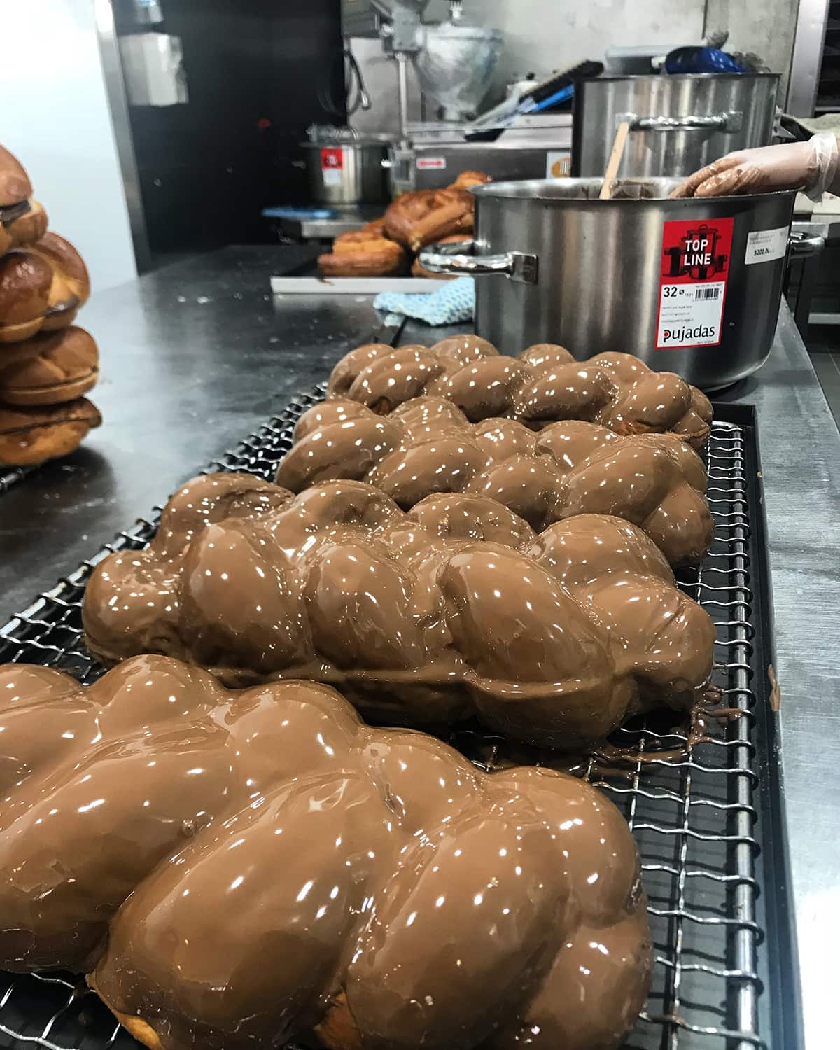 The Greek tsoureki is given a makeover, like this chocolate version.