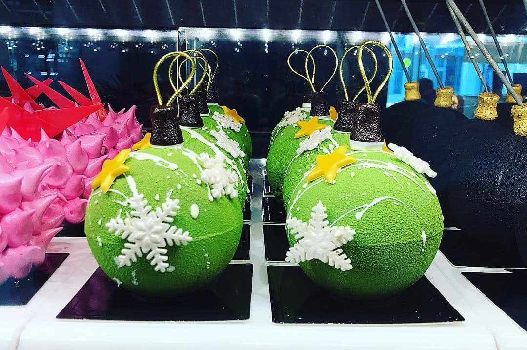 When your decorations also double-up as a gingerbread trifle. Space Kitchen, ACT