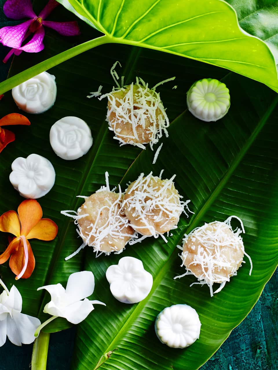 Coconut agar-agar jellies