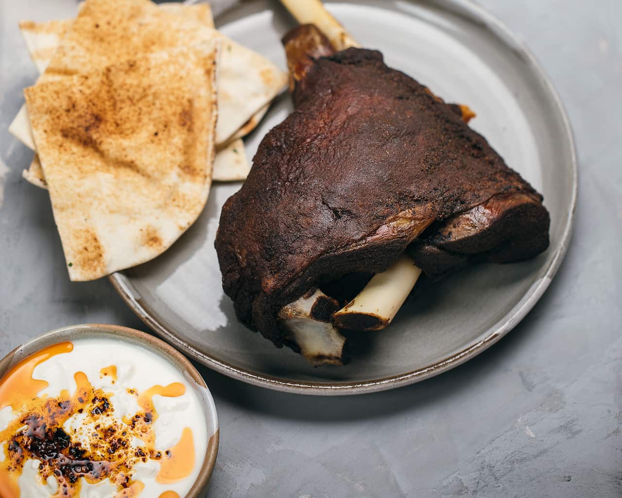 Coffee and cumin lamb leg