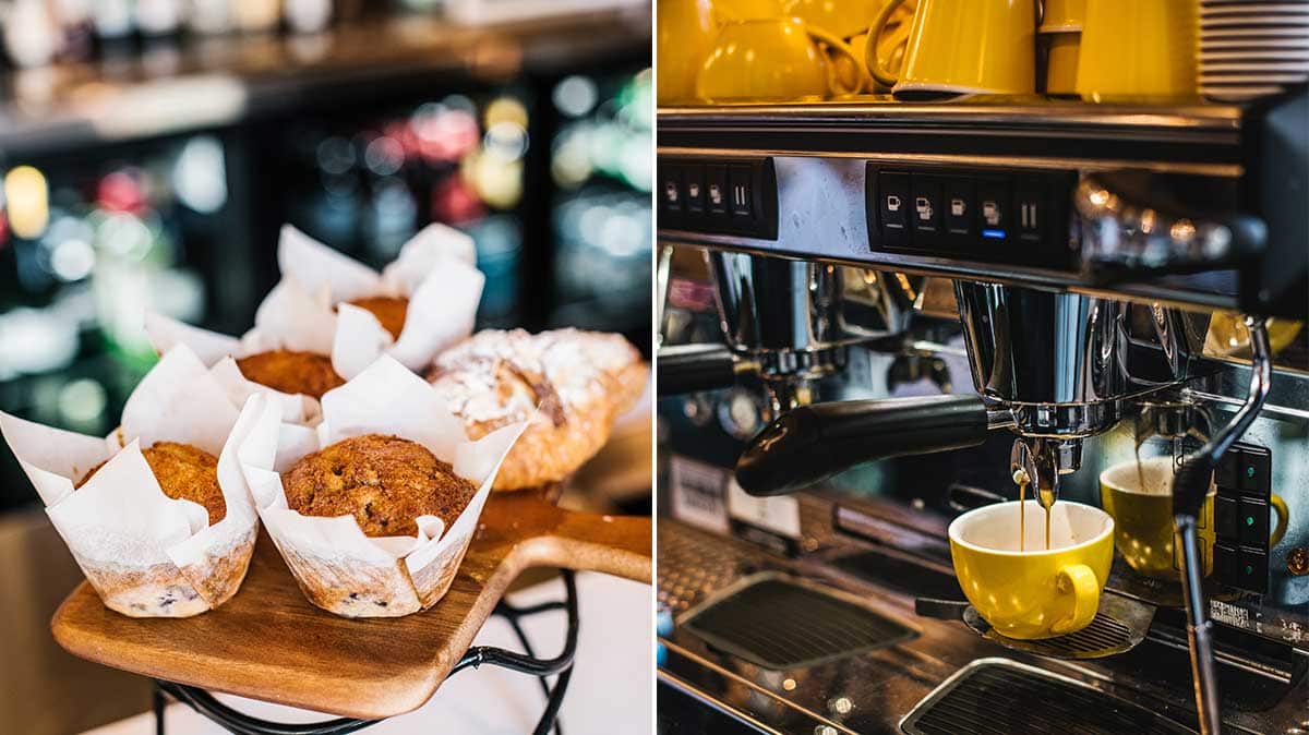 Song Kitchen coffee and muffins