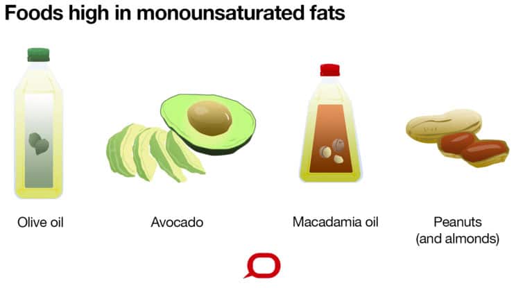Monounsaturated fats graphic