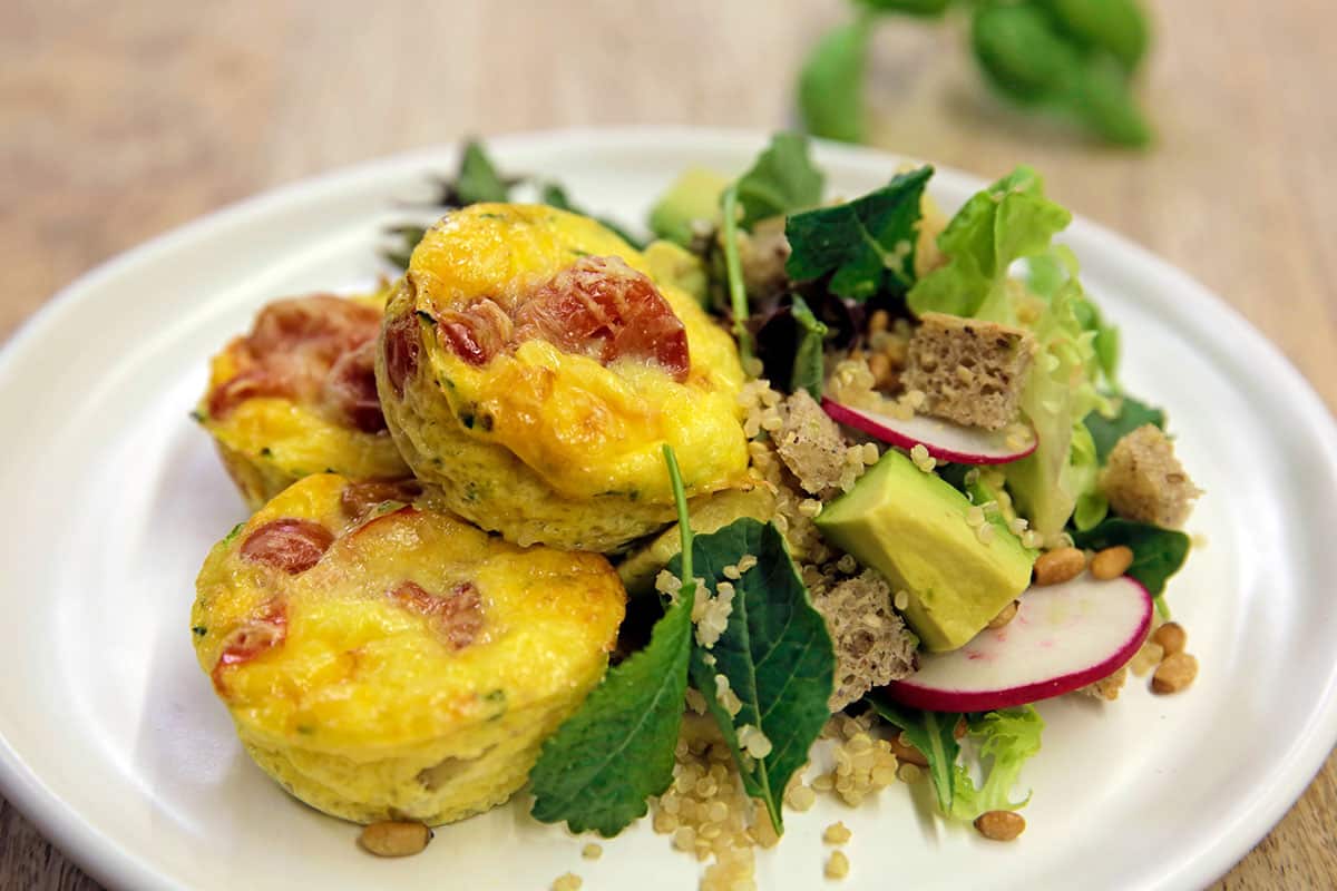 Zucchini frittatas