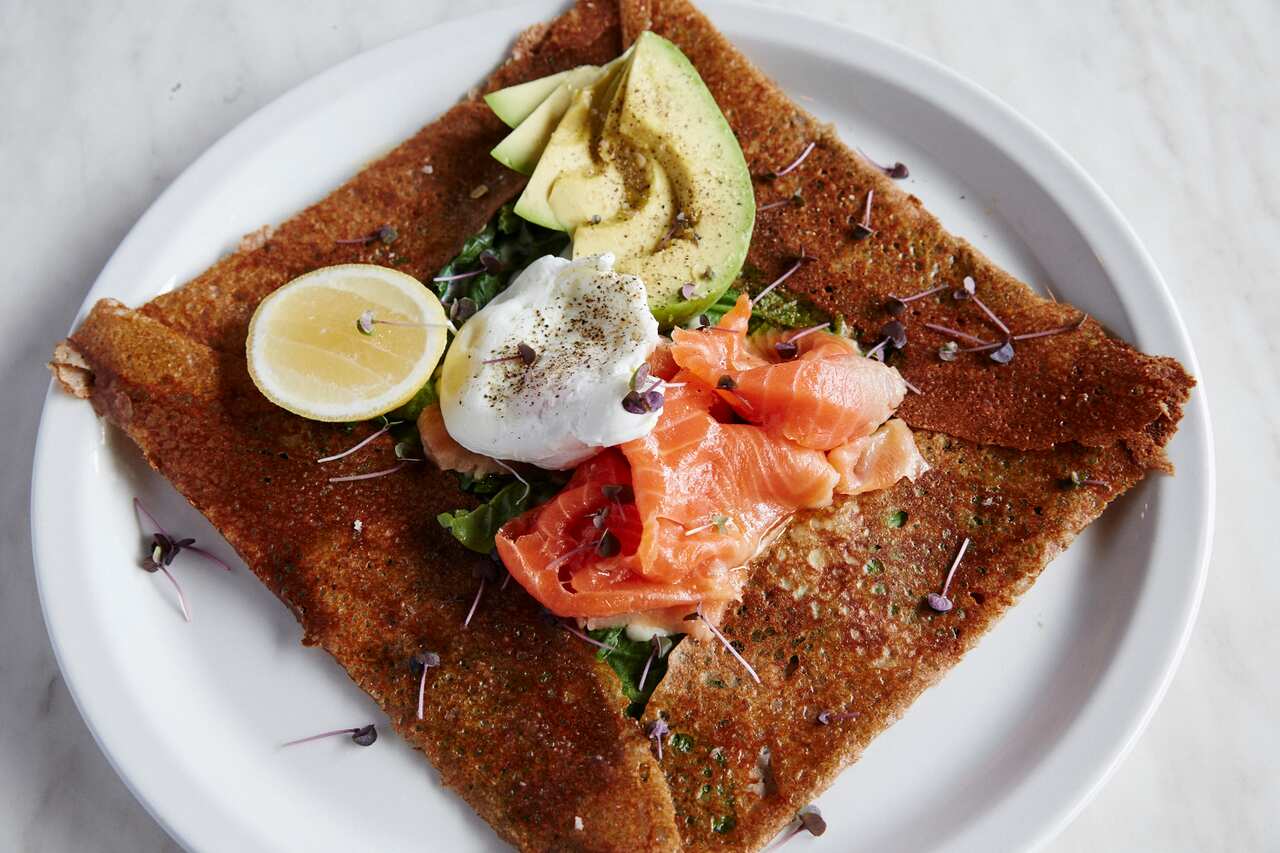 Ocean trout galette with capers