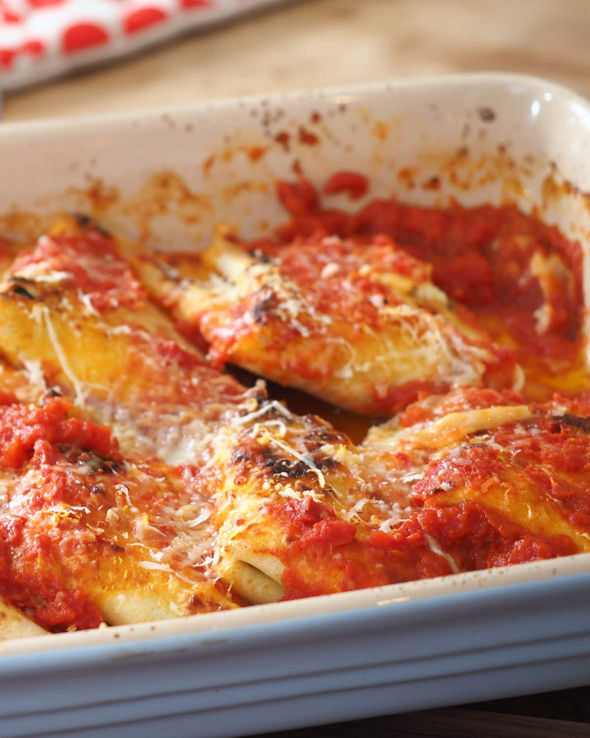 Crespelle with spinach and ricotta