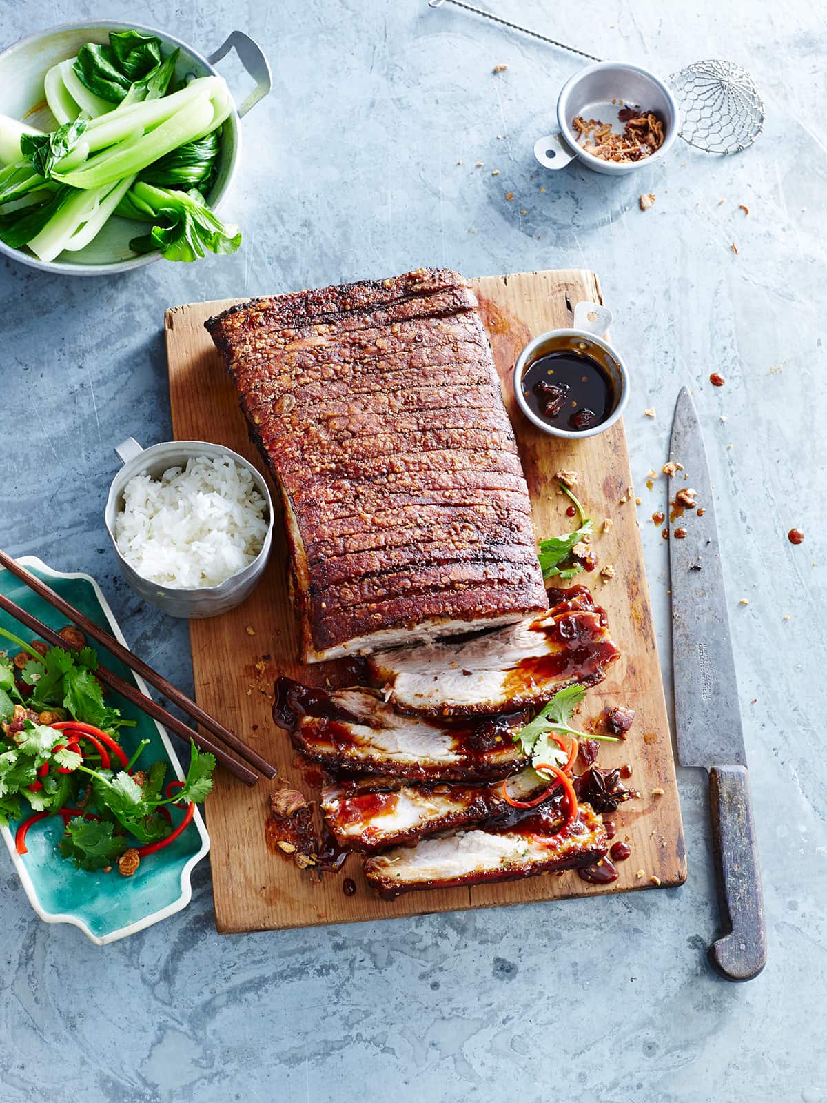 Crispy roast pork belly