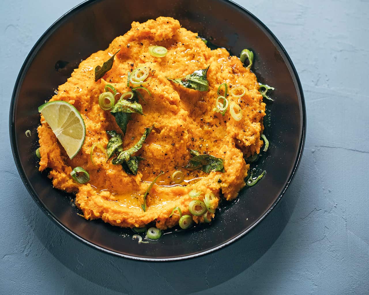 Curried sweet potato mash