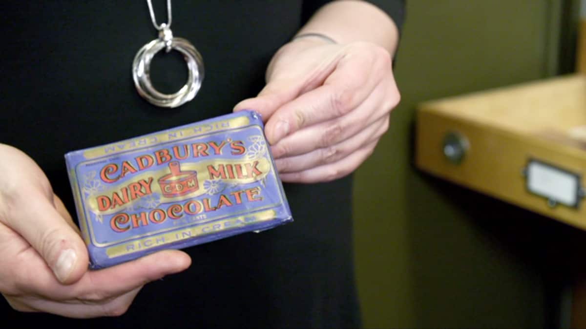 A very early version of Dairy Milk chocolate