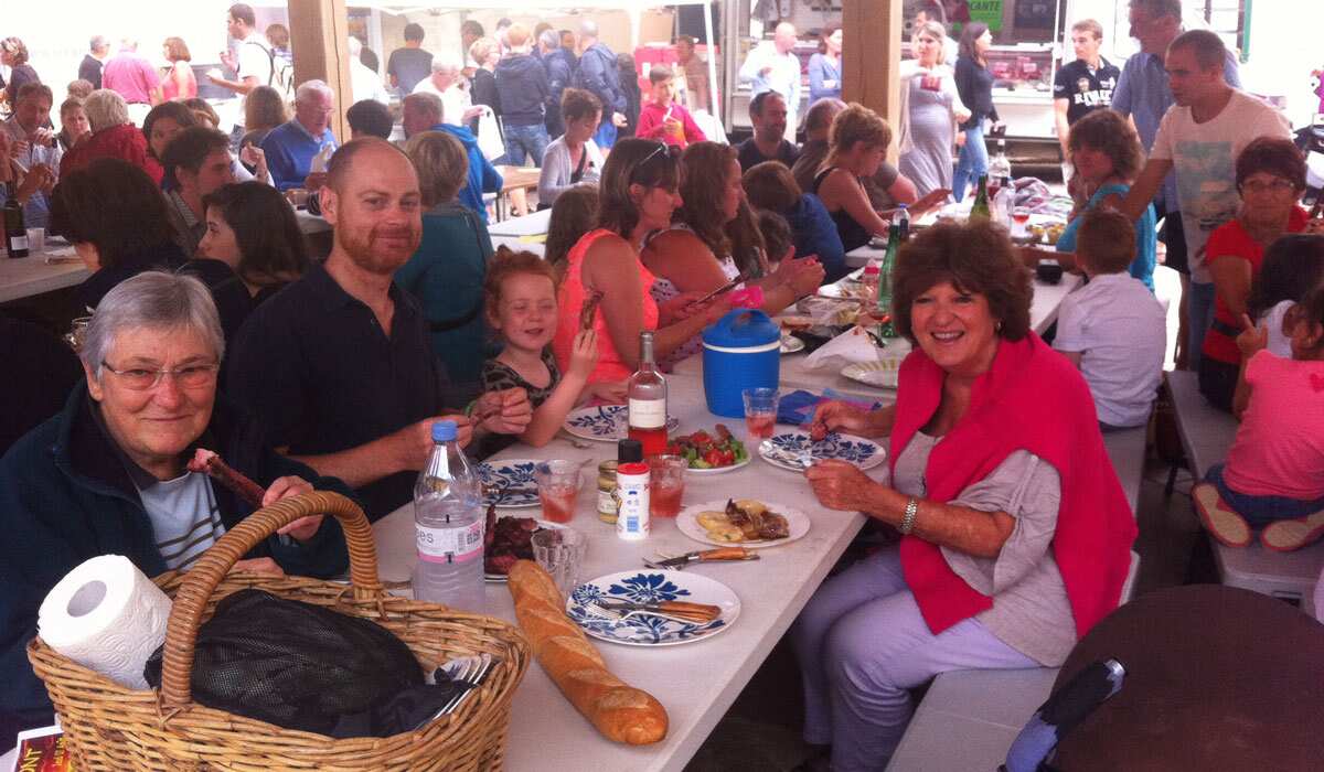 Dany Chouet at a French night market