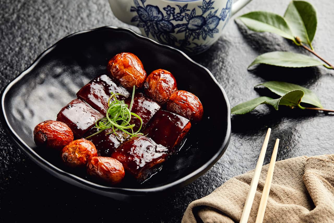 David's sticky pork belly