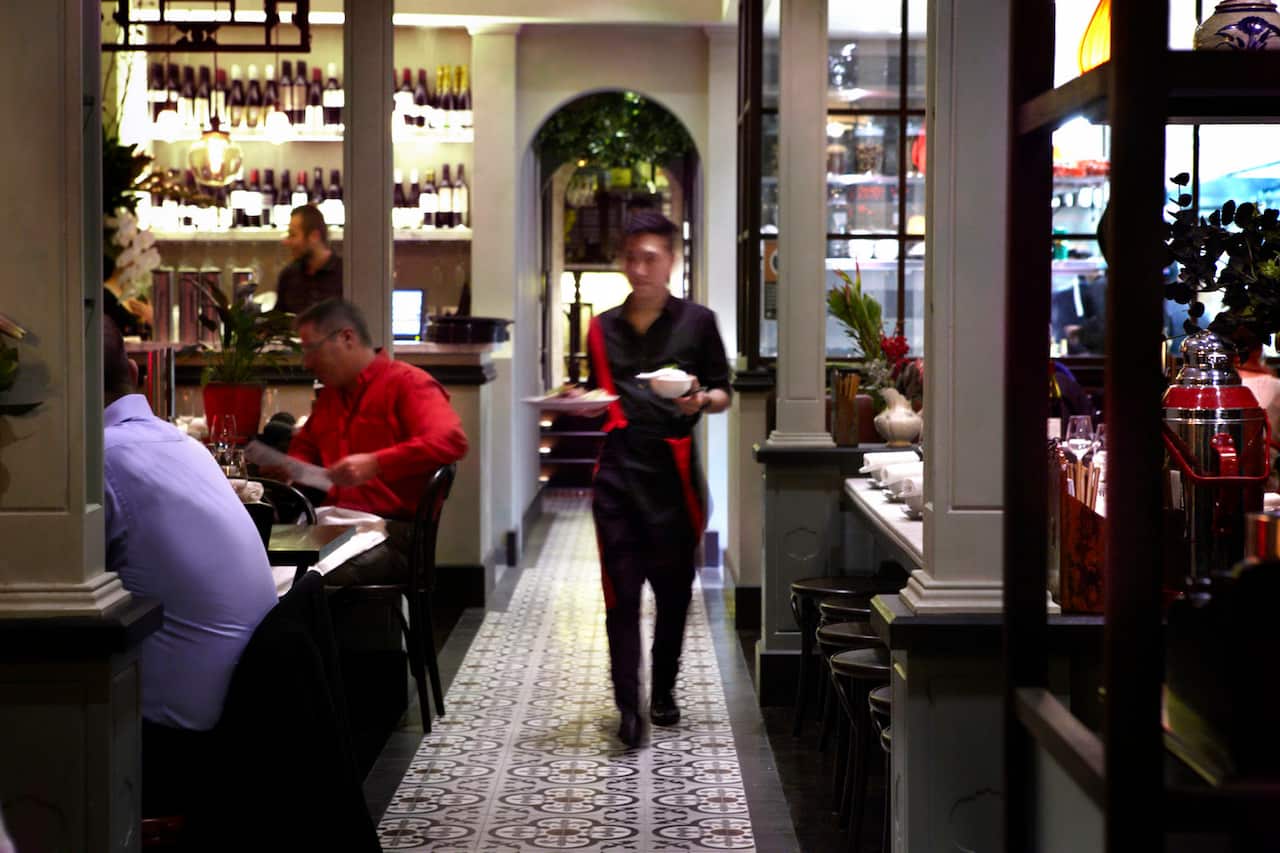 Red Lantern dining room