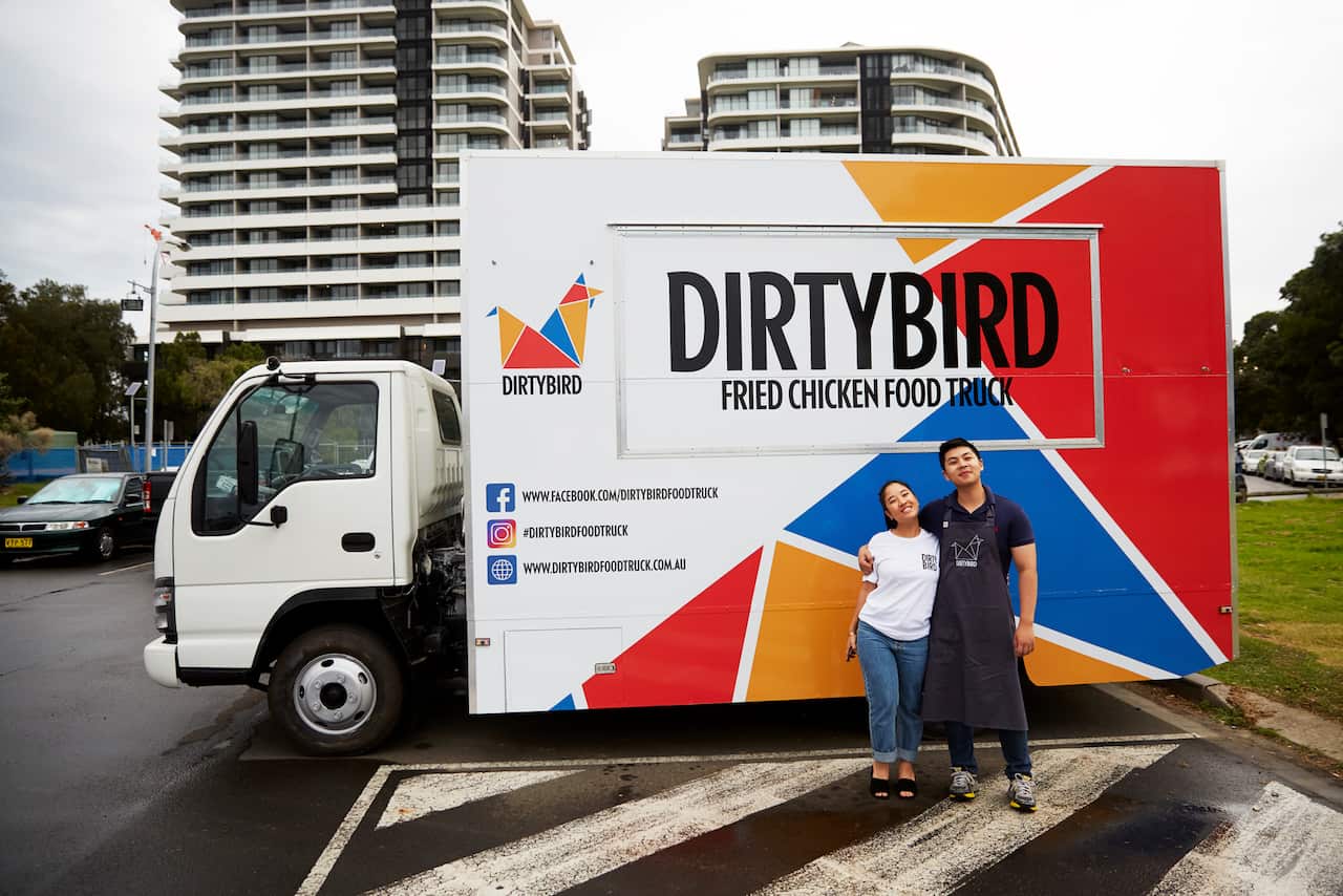 Dennis and Monique Chan swapped pharmacy careers for ones in hospitality, launching Dirty Bird two and a half years ago.]