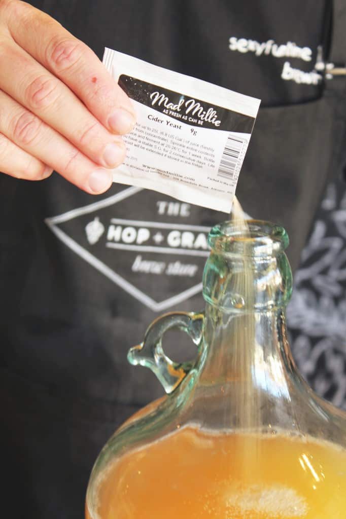 For a sweeter finish, choose a cider yeast, otherwise regular wine yeast will work. (The Hop and Grain)