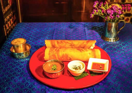 Masala dosa at Dhakshin in Sydney