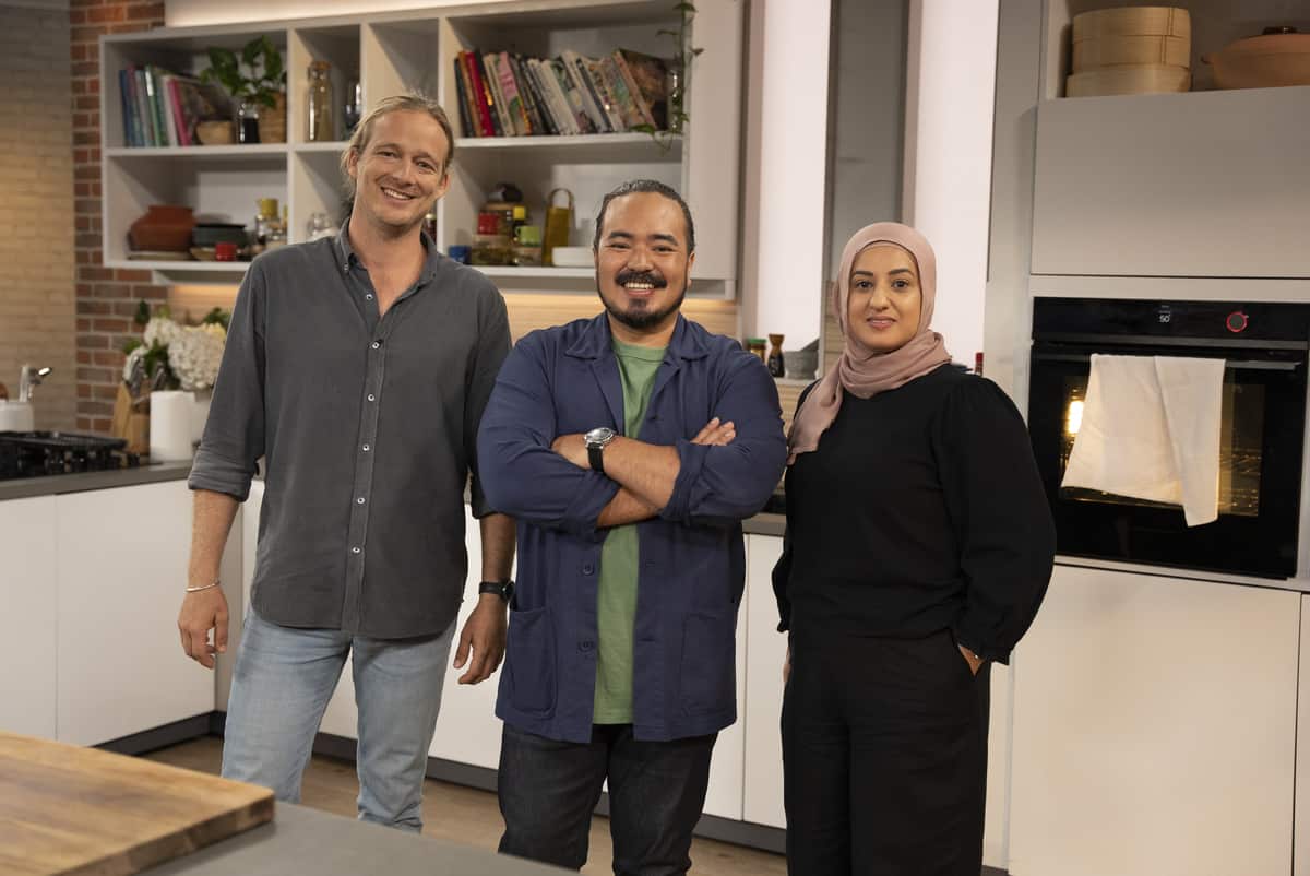 Lina Jebeile with Adam Liaw