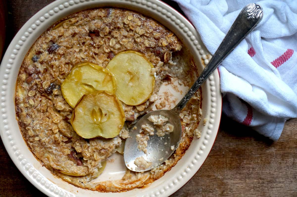 Baked apple pie oats