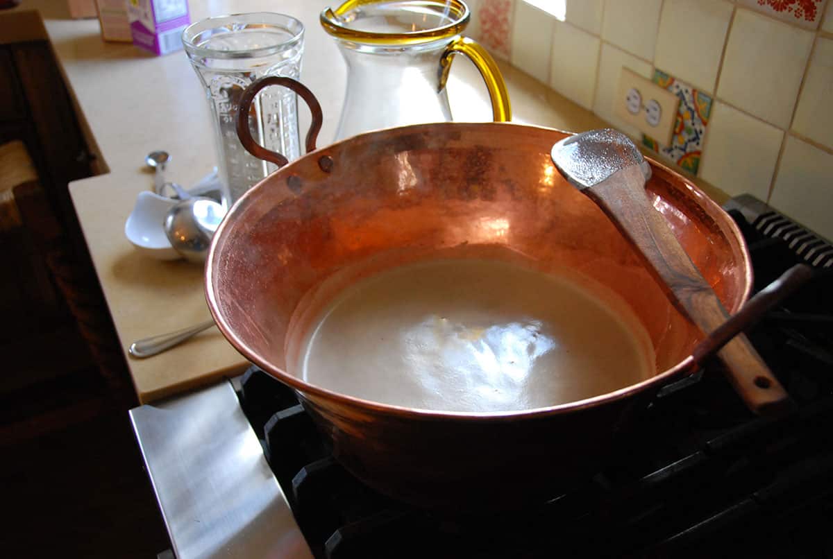 cajeta being made by Pati Jinich