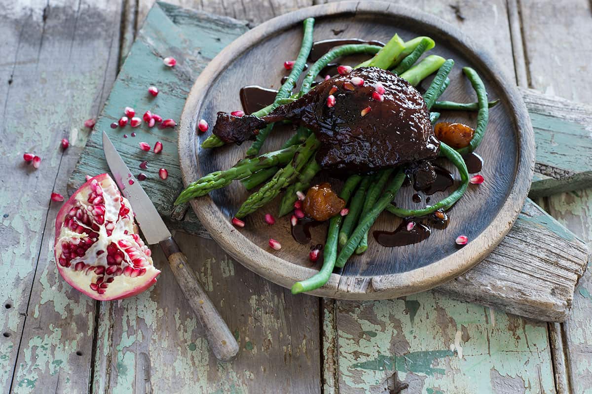 Duck with pomegranate
