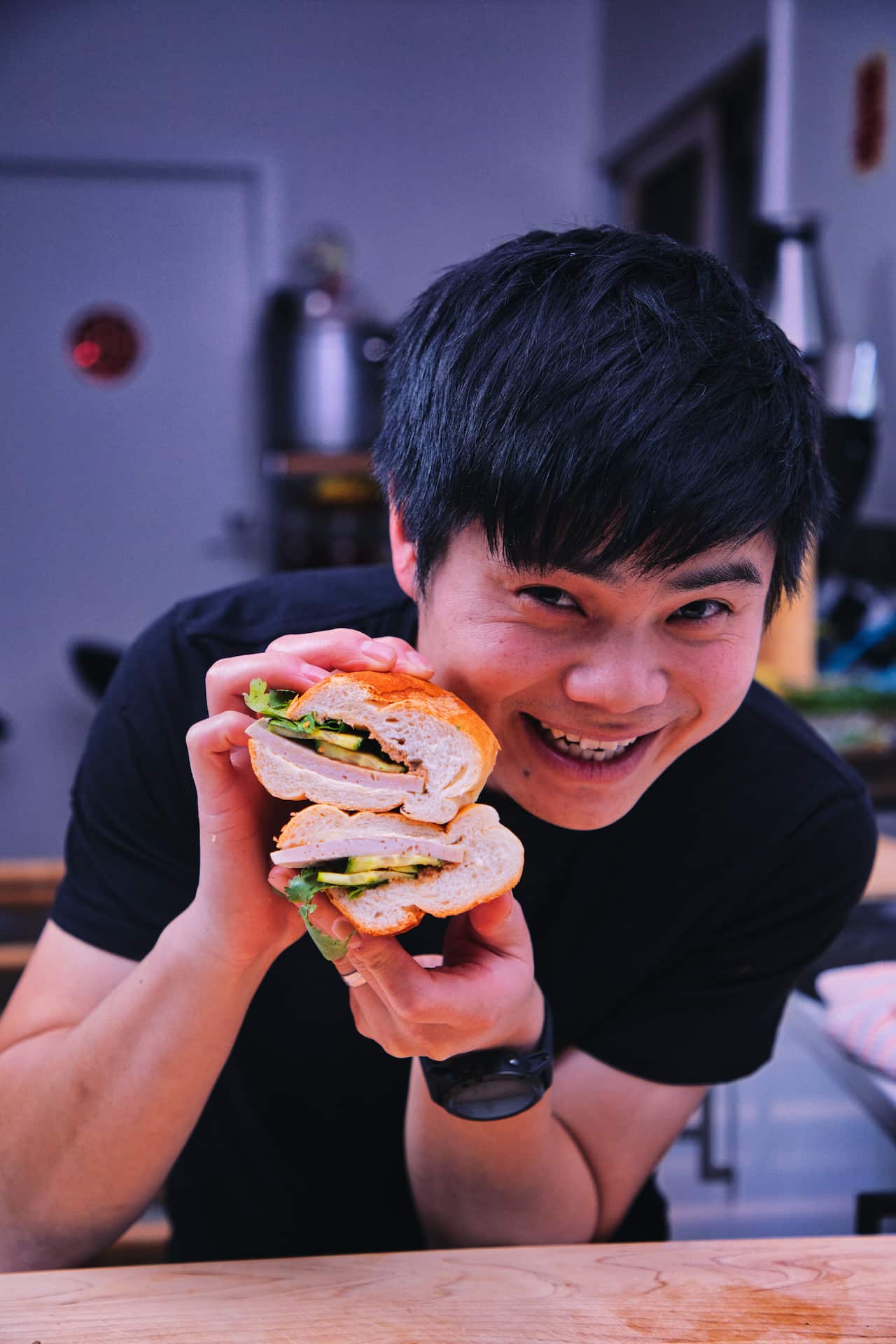 Duncan Lu loves a good banh mi cha lua.