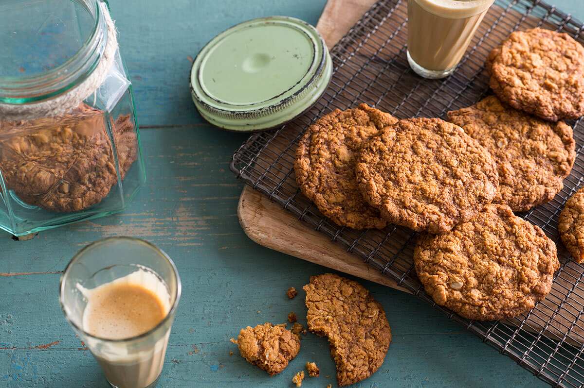 Palm sugar Anzac biscuits