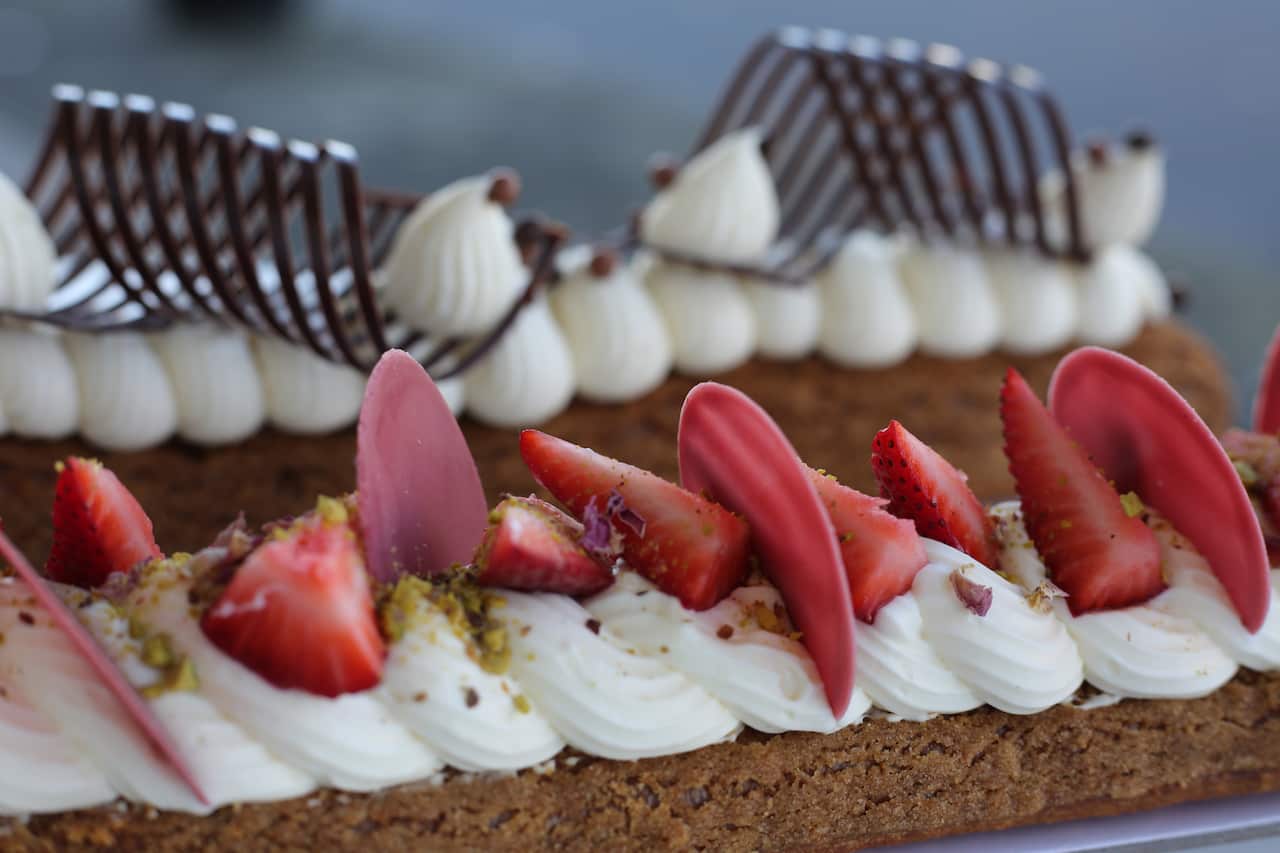 “I wanted to continue to push our standard éclair even further... [and] make an éclair that was as long as possible – the size of my oven was the limit.”