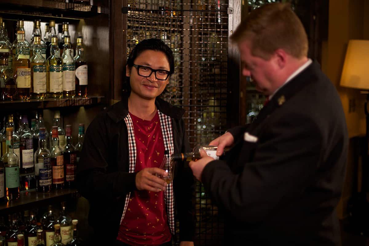 Luke Nguyen and whisky butler