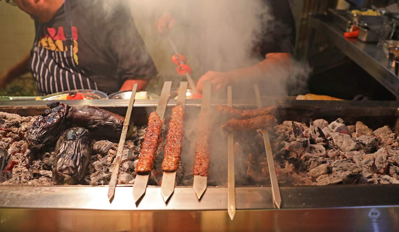 Adana kebab at Efendy restaurant