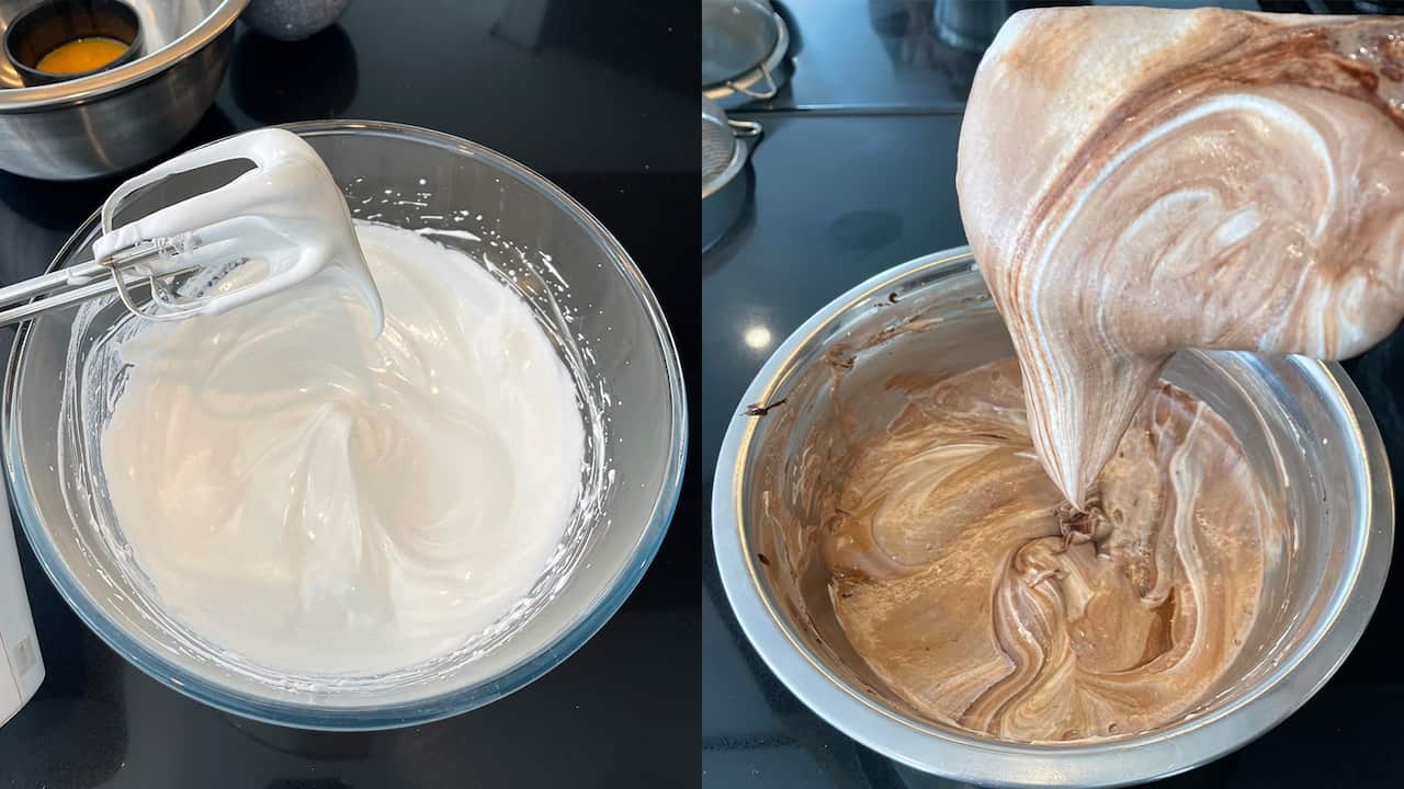 Chocolate cake batter