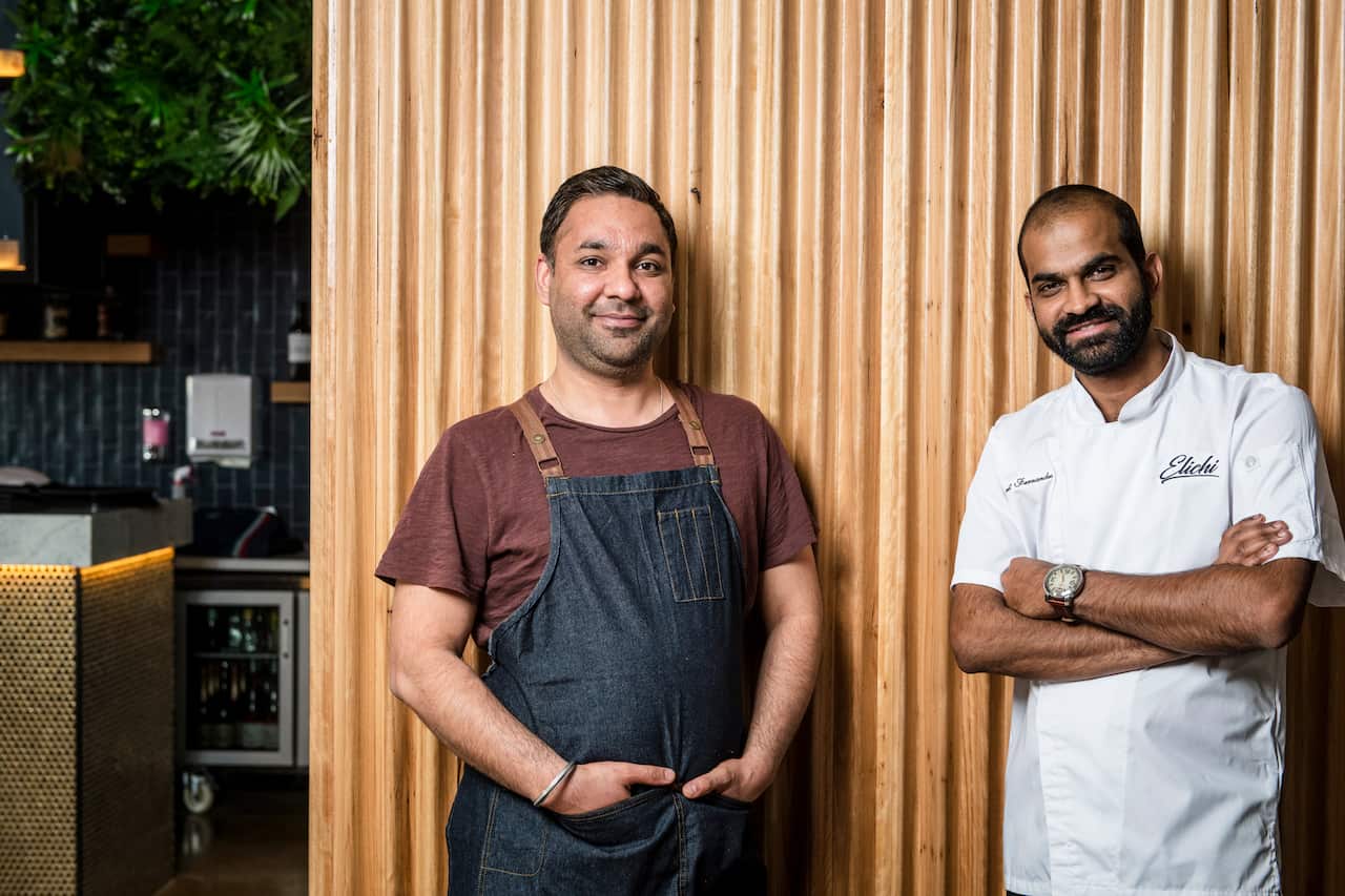 Elichi’s owner Mani Waraich and chef Punit Fernandes.