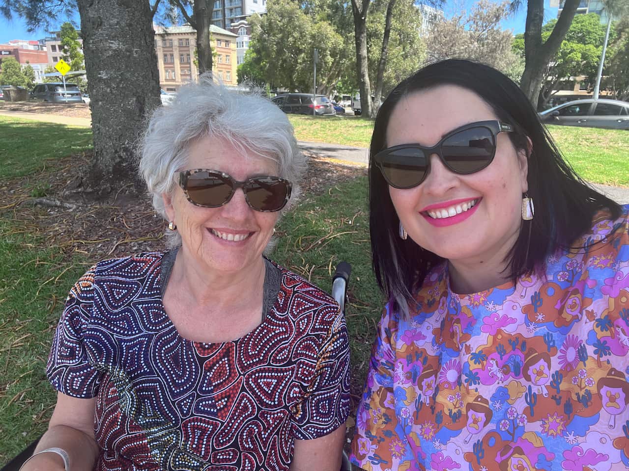 Dr Emma Beckett with her mum.