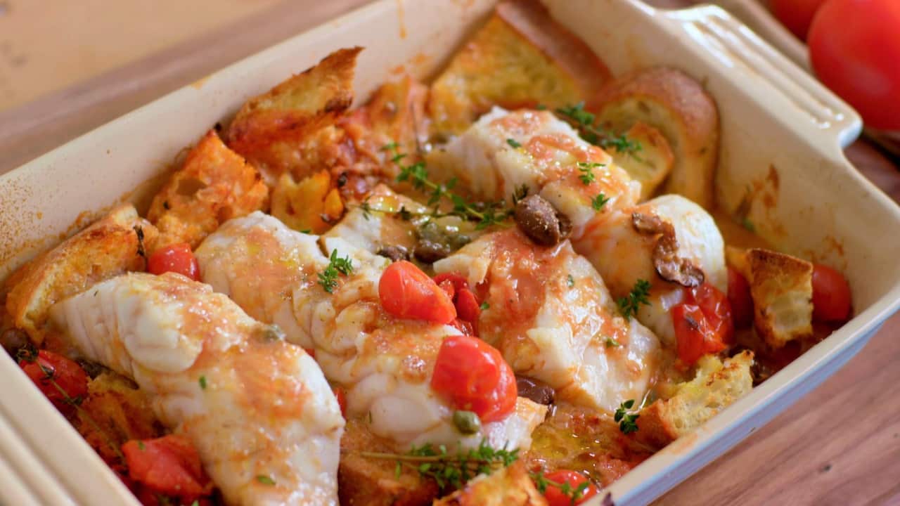 Baked white fish Silvia Colloca