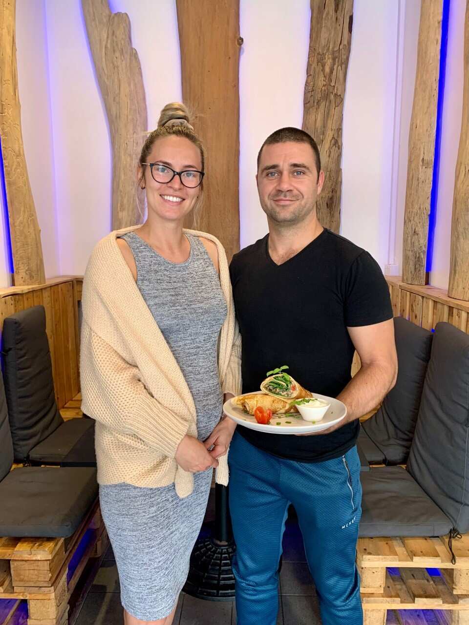 Anett Kamara and Tanel Akolov run pancake cafe Blini in Perth, Western Australia.