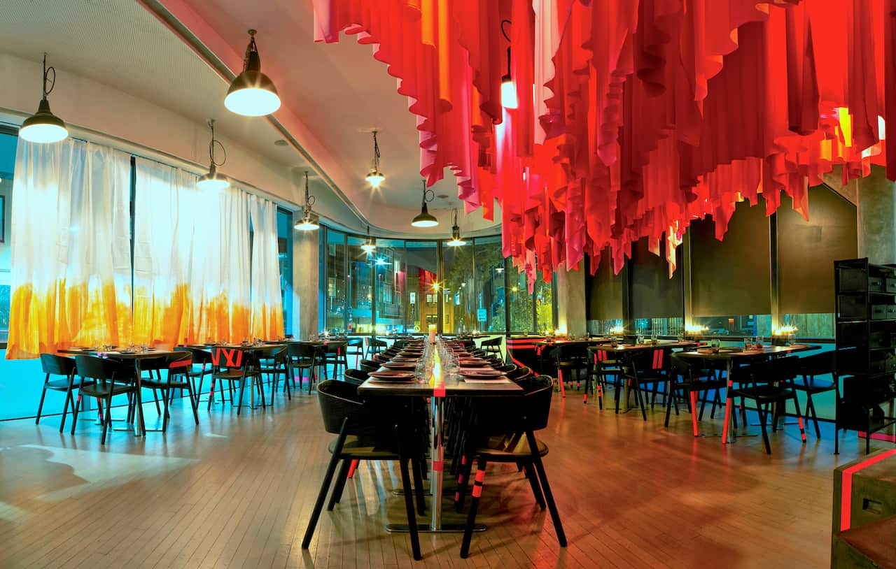 The pop-up has given the old Gastro Park space a colourful makeover.